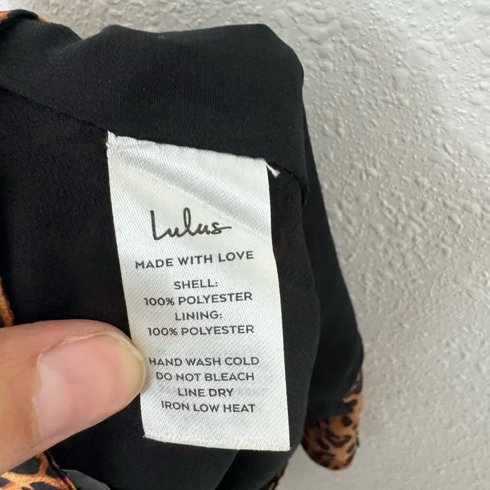 Lulus Cheetah Print Mini Skirt NWT Size Small - Picture 8 of 8